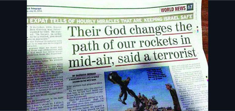 ‘Hand of God sent missile into sea’